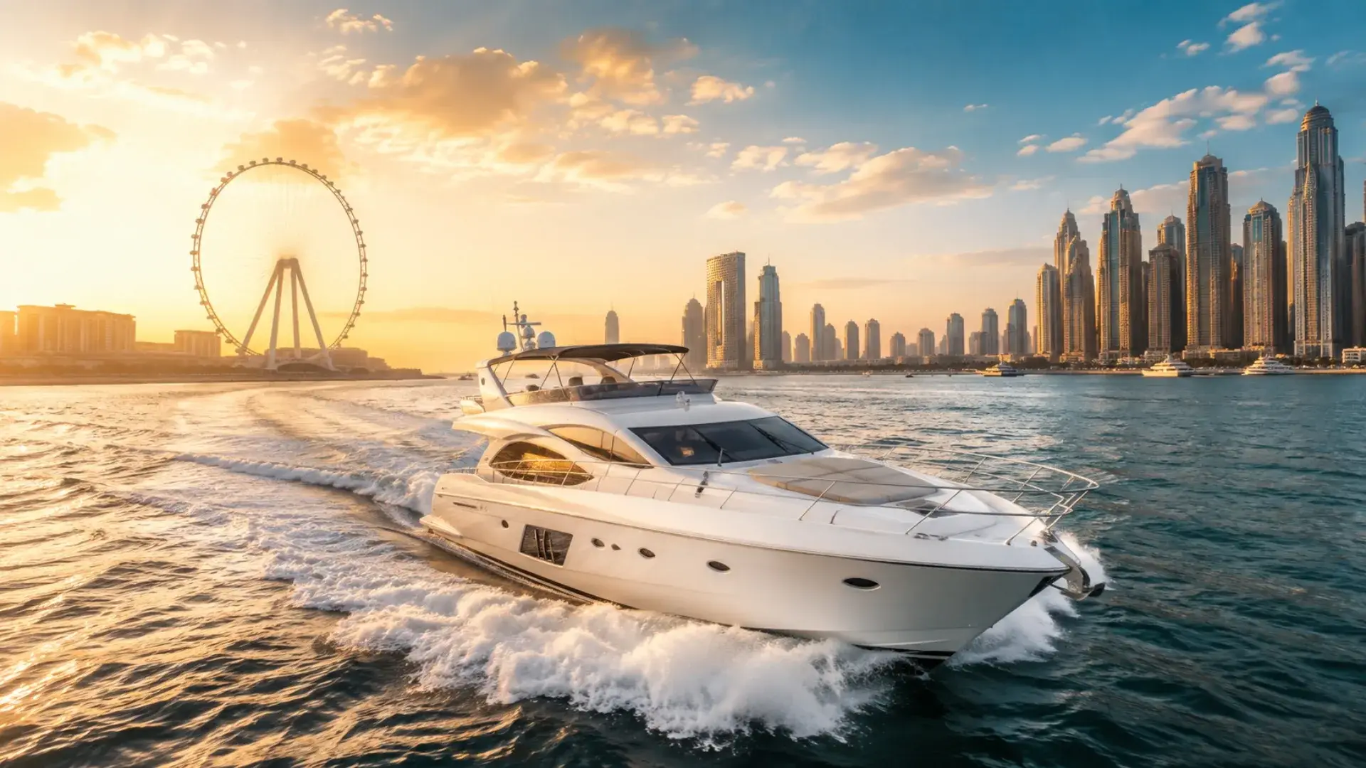 Yacht charter experience in Dubai